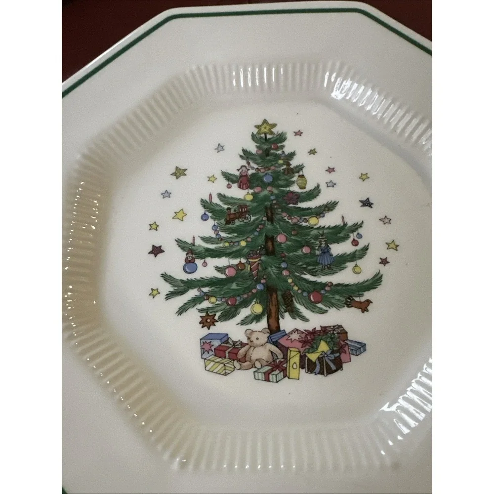 Set Of 6 Nikko Christmastime Dinner Plates/Ironstone/Holiday/Japan
